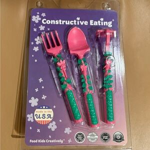 Constructive Eating Garden Fairy Utensil Set